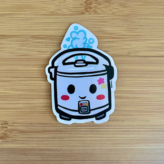 Happy Rice Cooker Sticker